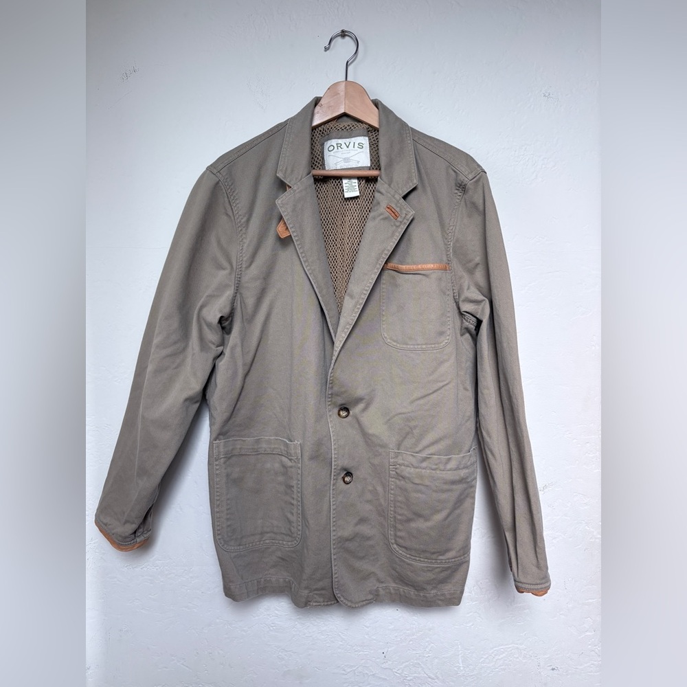 Orvis Zambezi Field Jacket Tan Hunting Fishing Barn Coat Safari 42